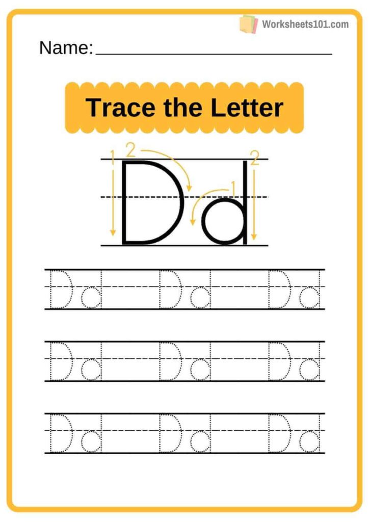 Letter Formation D